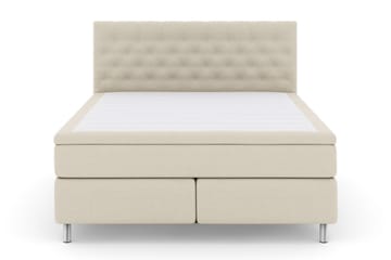 Select No 5 Komplett Sängpaket 210x210 Medium Latex - Beige/Metall - Products - Möbler - Säng - Kontinentalsäng