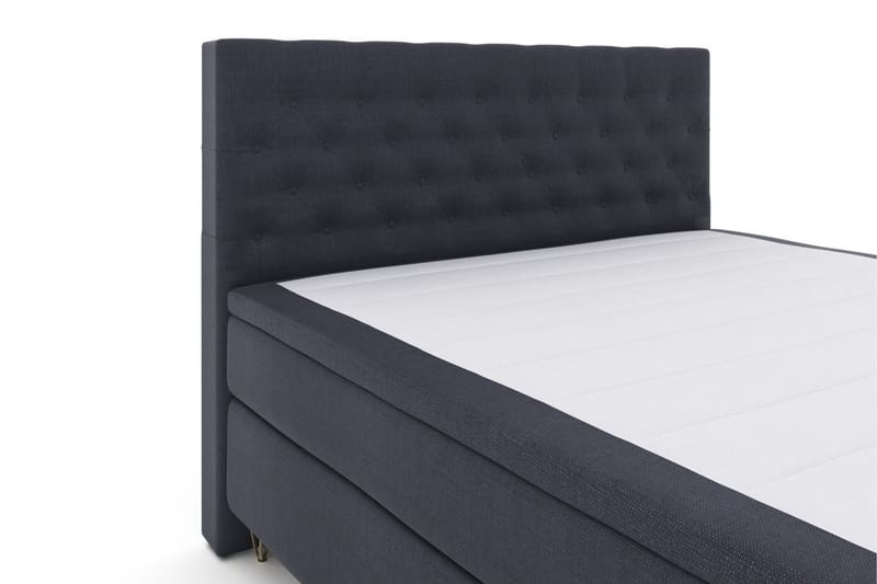 Select No 5 Komplett Sängpaket 210x210 Medium Latex - Blå/Metall V-form - Products - Möbler - Säng - Kontinentalsäng