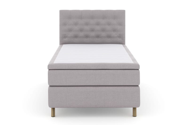 Select No 5 Kontinentalsäng 120x200 Fast Latex - Ljusgrå/Koppar - Products - Möbler - Säng - Enkelsäng