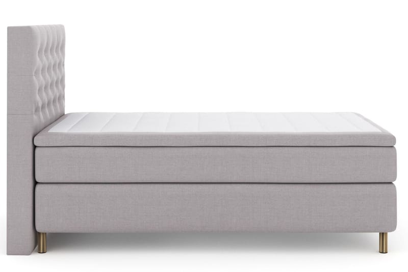 Select No 5 Kontinentalsäng 120x200 Fast Watergel - Ljusgrå/Koppar - Products - Möbler - Säng - Enkelsäng
