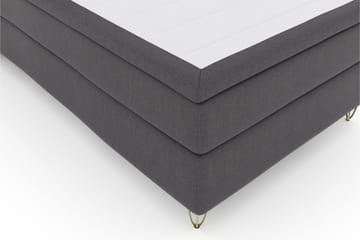 Select No 5 Kontinentalsäng 120x200 Medium Watergel - Mörkgrå/Metall V-Form - Products - Möbler - Säng - Enkelsäng
