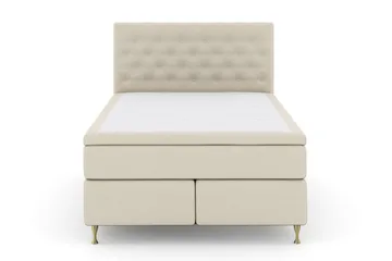 Select No 5 Kontinentalsäng 140x200 Fast Watergel - Beige/Guld - Products - Möbler - Säng - Kontinentalsäng