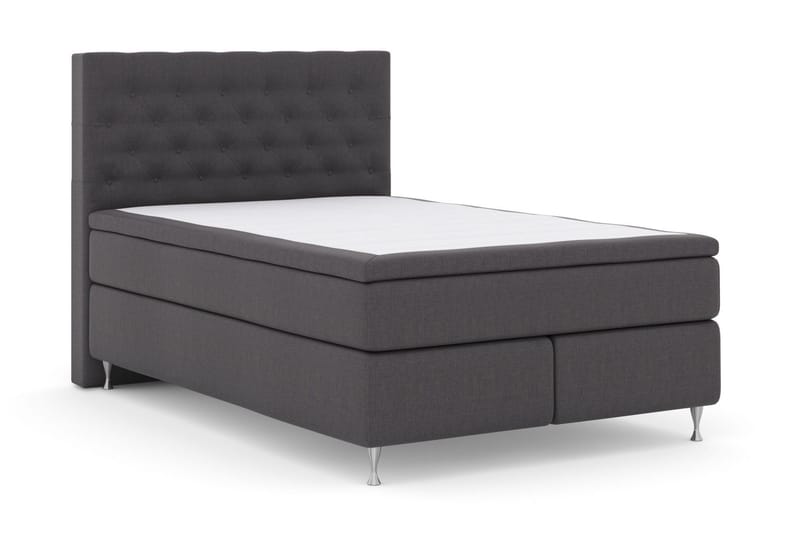 Select No 5 Kontinentalsäng 140x200 Fast Watergel - Mörkgrå/Silver - Products - Möbler - Säng - Kontinentalsäng