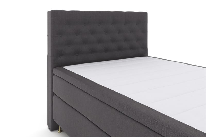Select No 5 Kontinentalsäng 140x200 Fast/Medium Latex - Mörkgrå/Guld - Products - Möbler - Säng - Kontinentalsäng