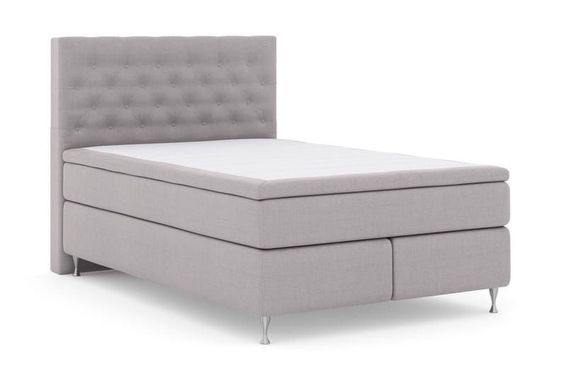 Select No 5 Kontinentalsäng 140x200 Fast/Medium Watergel - Ljusgrå/Silver - Products - Möbler - Säng - Kontinentalsäng