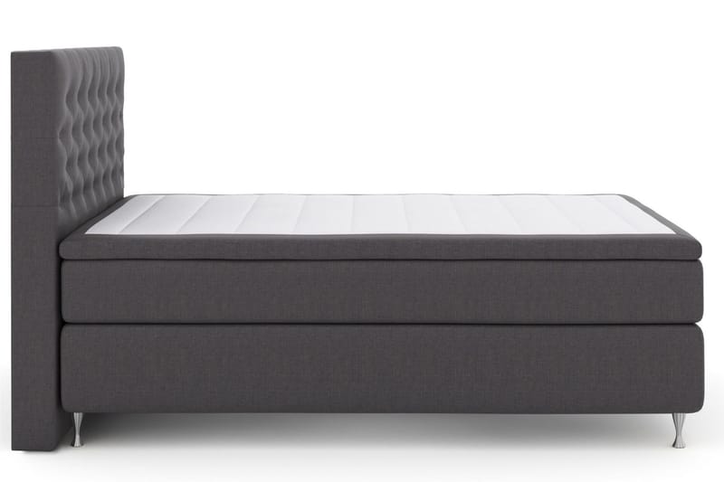 Select No 5 Kontinentalsäng 140x200 Fast/Medium Watergel - Mörkgrå/Silver - Products - Möbler - Säng - Kontinentalsäng