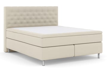 Select No 5 Kontinentalsäng 180x200 Fast/Medium Latex - Beige/Metall - Products - Möbler - Säng - Kontinentalsäng