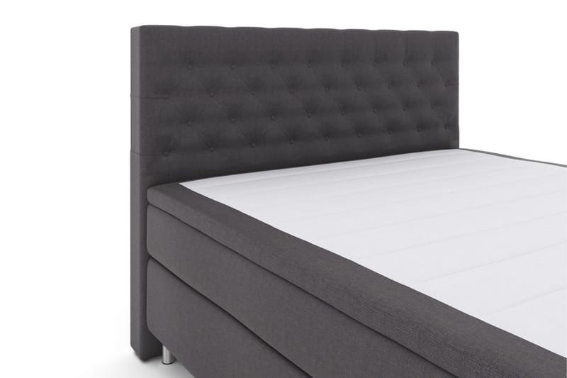 Select No 5 Kontinentalsäng 180x200 Fast/Medium Latex - Mörkgrå/Metall - Products - Möbler - Säng - Kontinentalsäng