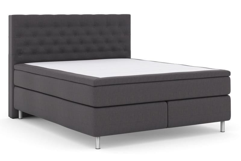 Select No 5 Kontinentalsäng 180x200 Fast/Medium Latex - Mörkgrå/Metall - Products - Möbler - Säng - Kontinentalsäng