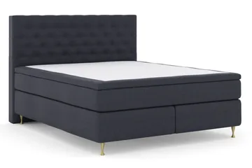 Select No 5 Kontinentalsäng 180x200 Fast/Medium Watergel - Blå/Guld - Products - Möbler - Säng - Kontinentalsäng