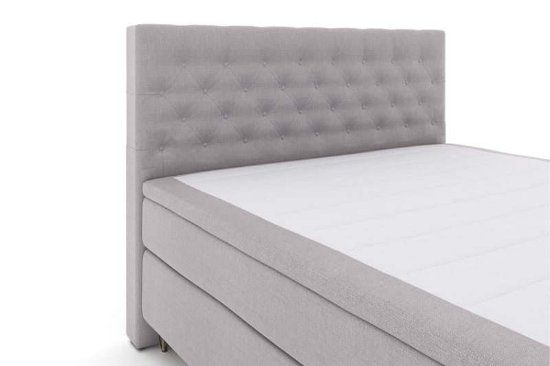 Select No 5 Kontinentalsäng 180x200 Medium Watergel - Ljusgrå/Metall V-Form - Products - Möbler - Säng - Kontinentalsäng
