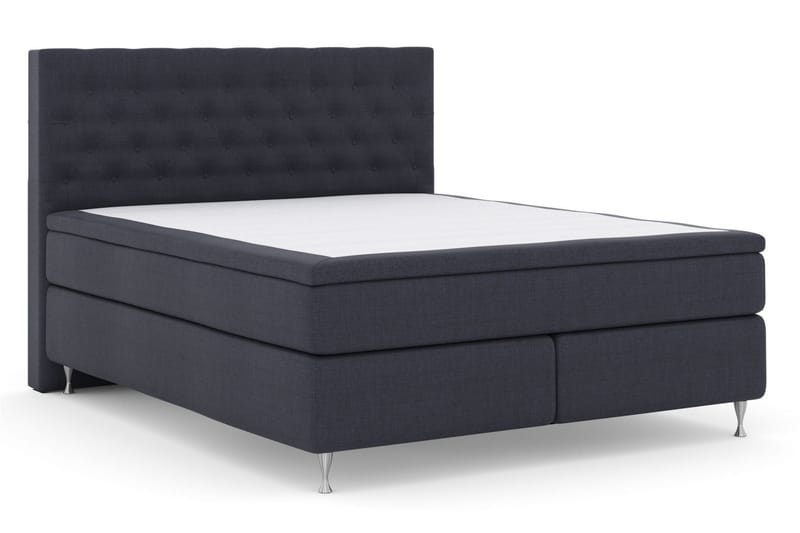 Select No 5 Kontinentalsäng 210x210 Fast Watergel - Blå/Silver - Products - Möbler - Säng - Kontinentalsäng