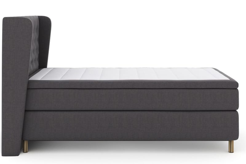 Select No 6 Komplett Sängpaket 120x200 Fast Latex/Memory - Mörkgrå/Koppar - Products - Möbler - Säng - Enkelsäng