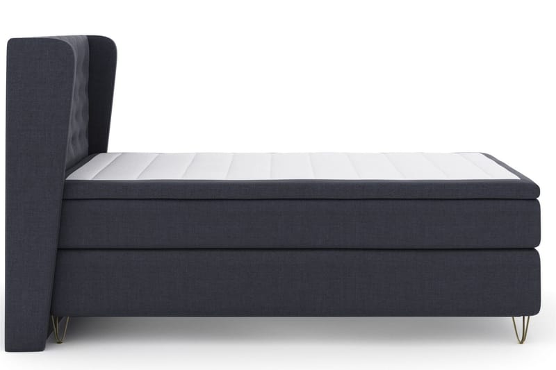 Select No 6 Komplett Sängpaket 120x200 Fast Memory/Pocket - Blå/Metall V-form - Products - Möbler - Säng - Enkelsäng