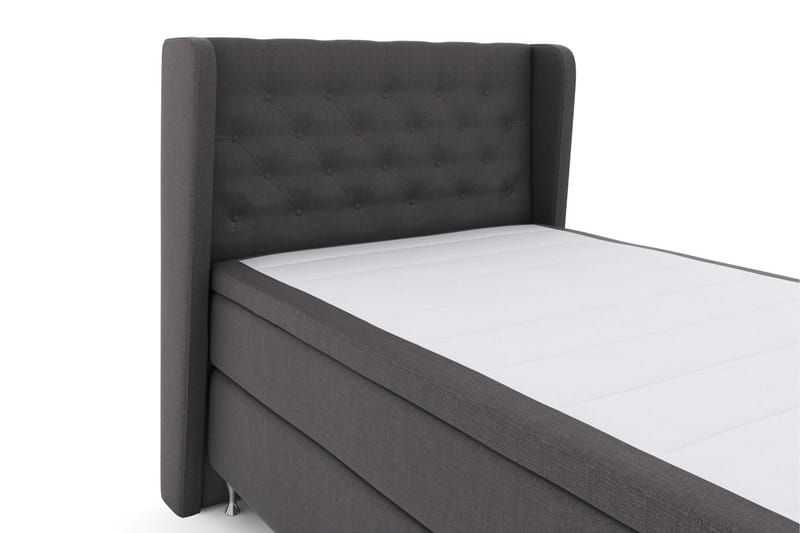 Select No 6 Komplett Sängpaket 120x200 Fast Memory/Pocket - Mörkgrå/Silver - Products - Möbler - Säng - Enkelsäng