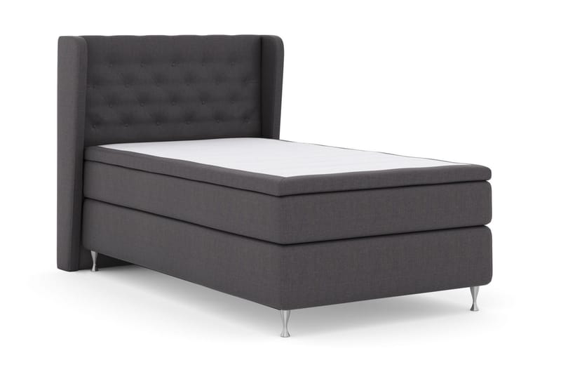 Select No 6 Komplett Sängpaket 120x200 Fast Memory/Pocket - Mörkgrå/Silver - Products - Möbler - Säng - Enkelsäng