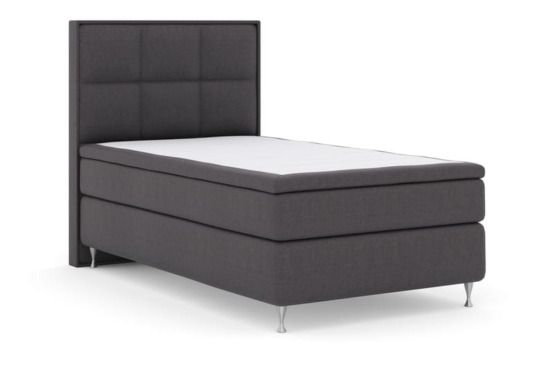 Select No 6 Komplett Sängpaket 120x200 Fast Watergel - Mörkgrå/Silver - Products - Möbler - Säng - Enkelsäng