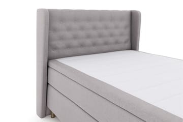 Select No 6 Komplett Sängpaket 140x200 Fast Memory/Pocket - Ljusgrå/Koppar - Products - Möbler - Säng - Kontinentalsäng