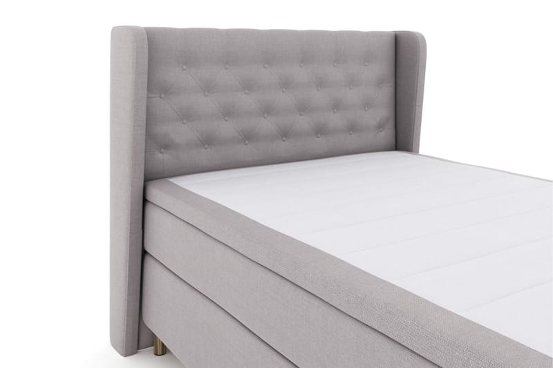 Select No 6 Komplett Sängpaket 140x200 Fast Memory/Pocket - Ljusgrå/Koppar - Products - Möbler - Säng - Kontinentalsäng