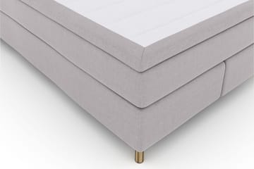 Select No 6 Komplett Sängpaket 140x200 Fast Memory/Pocket - Ljusgrå/Koppar - Products - Möbler - Säng - Kontinentalsäng