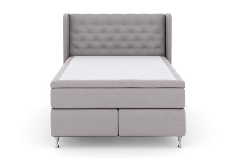 Select No 6 Komplett Sängpaket 140x200 Medium Latex/Memory - Ljusgrå/Silver - Products - Möbler - Säng - Kontinentalsäng