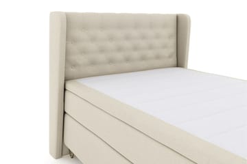 Select No 6 Komplett Sängpaket 140x200 Medium Memory/Pocket - Beige/Metall V-form - Products - Möbler - Säng - Kontinentalsäng