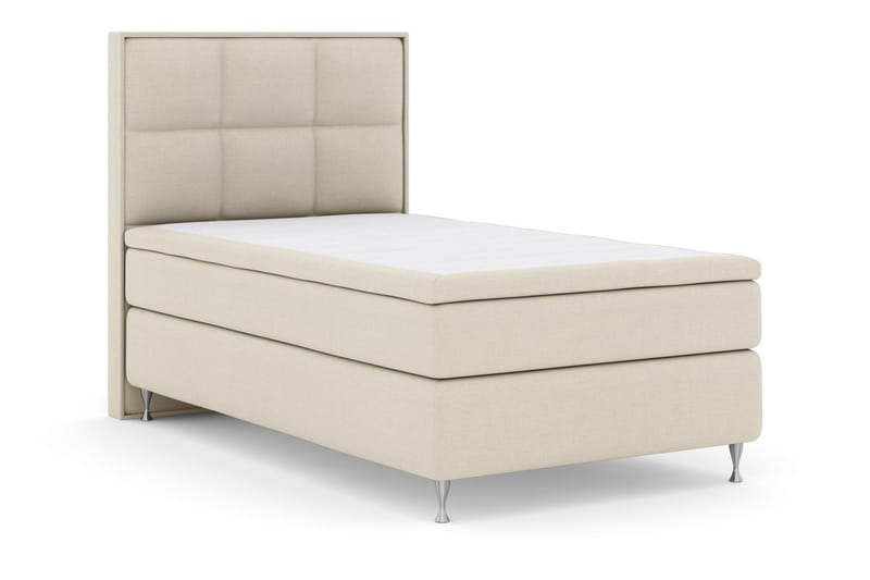 Select No 6 Komplett Sängpaket 140x200 Medium Memory/Pocket - Beige/Silver - Products - Möbler - Säng - Kontinentalsäng