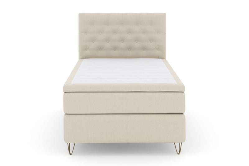 Select No 6 Kontinentalsäng 120x200 Medium Latex/Memory - Beige/Metall V-Form - Products - Möbler - Säng - Enkelsäng