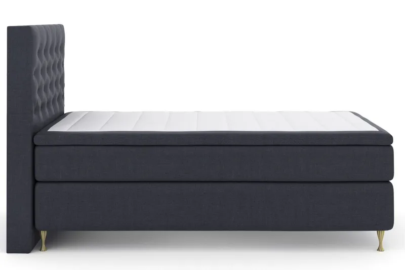 Select No 6 Kontinentalsäng 120x200 Medium Latex/Memory, Blå/Guld