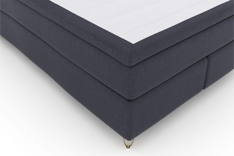 Select No 6 Kontinentalsäng 140x200 Fast Memory/Pocket - Blå/Metall V-Form - Products - Möbler - Säng - Kontinentalsäng