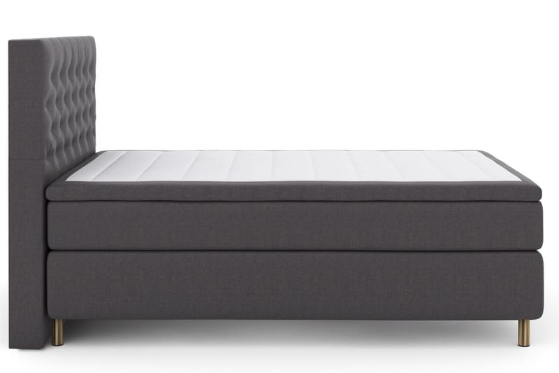 Select No 6 Kontinentalsäng 140x200 Fast Watergel - Mörkgrå/Koppar - Products - Möbler - Säng - Kontinentalsäng