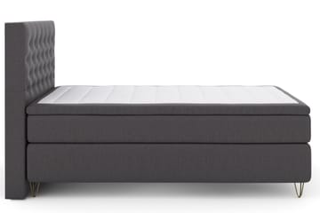 Select No 6 Kontinentalsäng 140x200 F/M Memory/Pocket - Mörkgrå/Metall V-Form - Products - Möbler - Säng - Kontinentalsäng