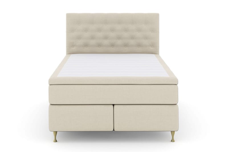 Select No 6 Kontinentalsäng 140x200 Medium Memory/Pocket - Beige/Guld - Products - Möbler - Säng - Kontinentalsäng