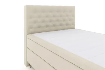 Select No 6 Kontinentalsäng 160x200 Fast Memory/Pocket - Beige/Metall V-Form - Products - Möbler - Säng - Kontinentalsäng