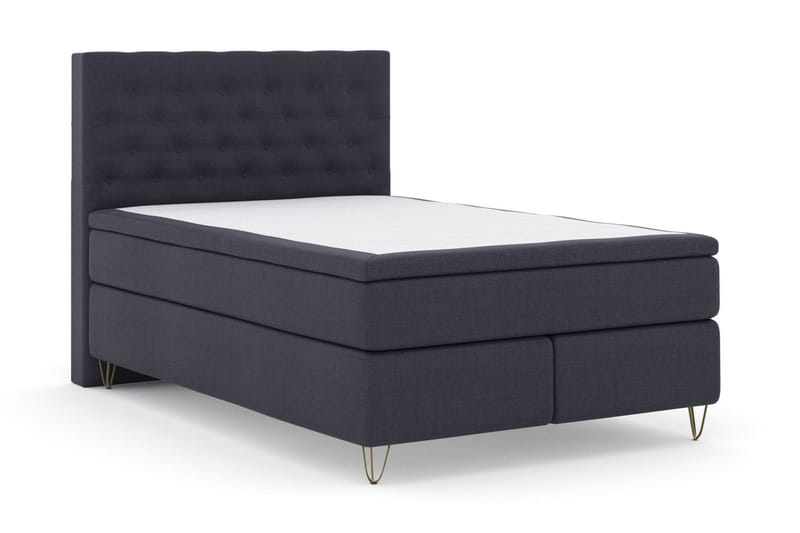 Select No 6 Kontinentalsäng 160x200 Medium Latex/Memory - Blå/Metall V-Form - Products - Möbler - Säng - Kontinentalsäng