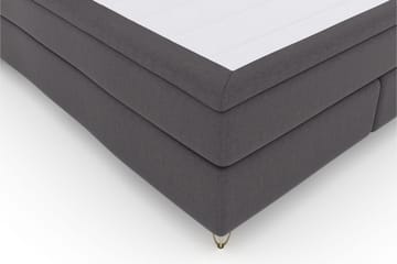 Select No 6 Kontinentalsäng 160x200 Medium Latex/Memory - Mörkgrå/Metall V-Form - Products - Möbler - Säng - Kontinentalsäng