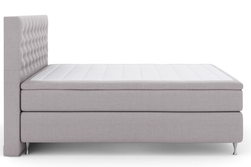Select No 6 Kontinentalsäng 180x200 Fast/Medium Watergel - Ljusgrå/Silver - Products - Möbler - Säng - Kontinentalsäng