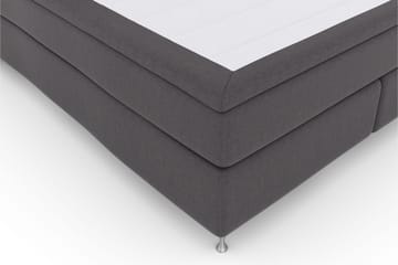 Select No 6 Kontinentalsäng 180x200 Fast/Medium Watergel - Mörkgrå/Silver - Products - Möbler - Säng - Kontinentalsäng
