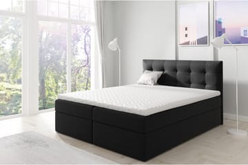 Skaftå Kontinentalsäng 140x200 - Svart/Vit - Products - Möbler - Säng - Säng med förvaring