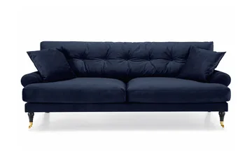 Andrew 3-sits Sammetssoffa