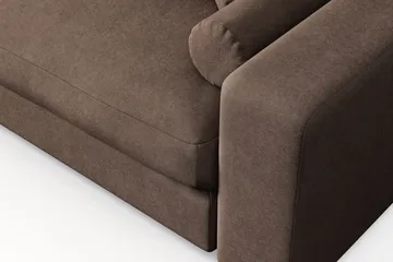 Arken Lyx 5-sits Vändbar L-formad Djup Divansoffa i Tyg - Brun - Products - Möbler - Soffa - Divansoffa & schäslongsoffa