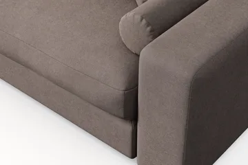Arken Lyx 5-sits Vändbar L-formad Djup Divansoffa i Tyg - Brun - Products - Möbler - Soffa - Divansoffa & schäslongsoffa