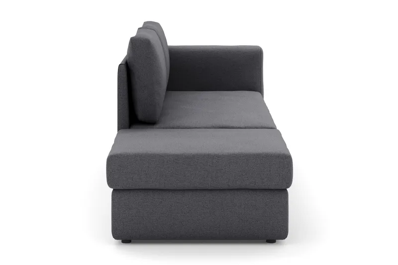 Alnaryd 2-3-sits Bäddsoffa med Fällbart Armstöd - Grå - Products - Möbler - Soffa - Bäddsoffa - 2 sits bäddsoffa