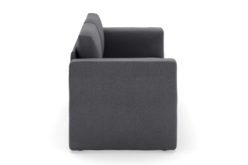 Alnaryd 2-3-sits Bäddsoffa med Fällbart Armstöd - Grå - Products - Möbler - Soffa - Bäddsoffa - 2 sits bäddsoffa