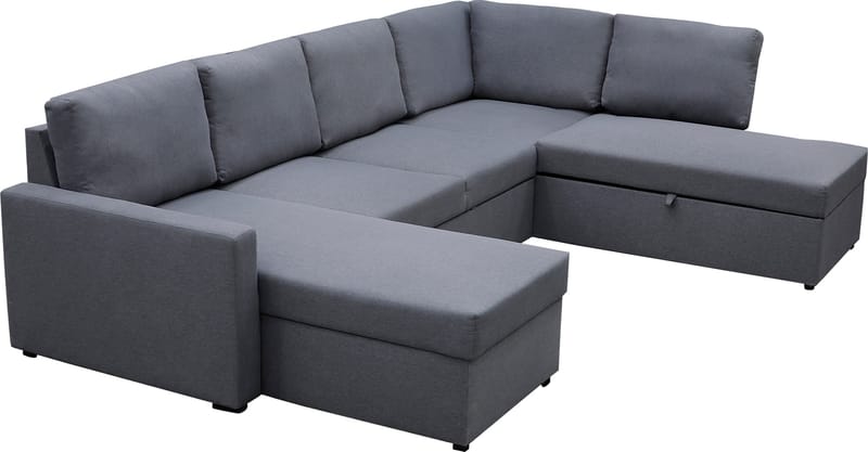 Bäddsoffa Dream U-form - Mörkgrå - Products - Möbler - Soffa - Bäddsoffa - U bäddsoffa