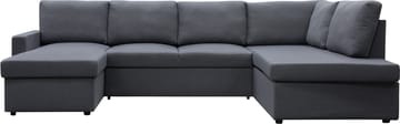 Bäddsoffa Tärnö U-modell - Mörkgrå - Products - Möbler - Soffa - Bäddsoffa - Bäddsoffa divan