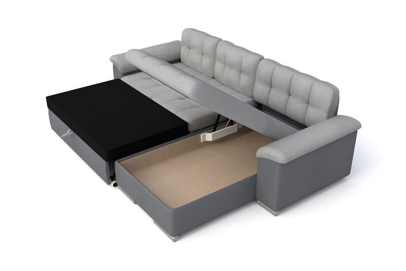 Camior 3-sits Hörnbäddsoffa Grey - Products - Möbler - Soffa - Bäddsoffa - Bäddsoffa divan