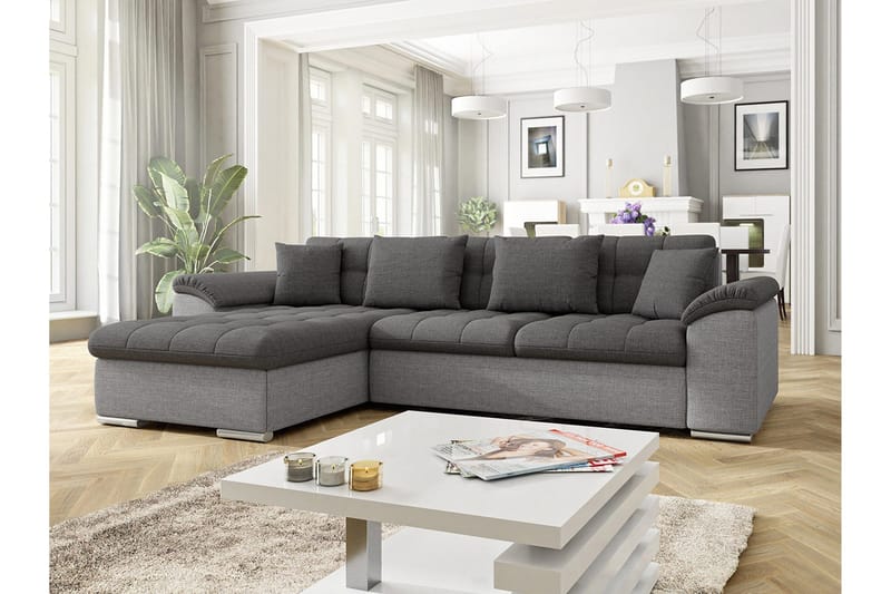 Camior 4-sits Bäddsoffa - Grå - Products - Möbler - Soffa - Bäddsoffa - Bäddsoffa divan