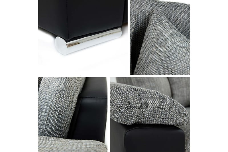 Camior Bäddsoffa m. Divan 3-sits - Grå - Products - Möbler - Soffa - Bäddsoffa - Bäddsoffa divan