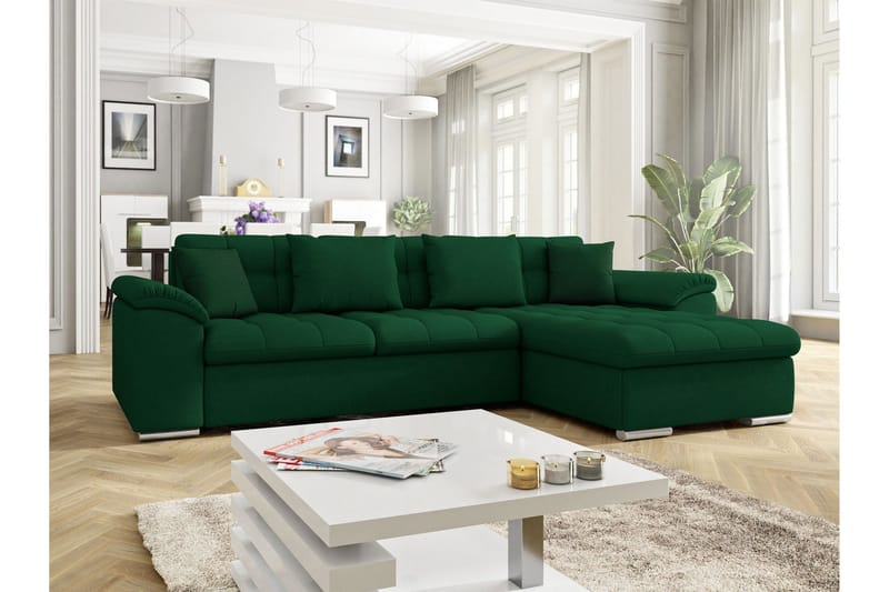 Camior Bäddsoffa m. Divan 3-sits, Grön